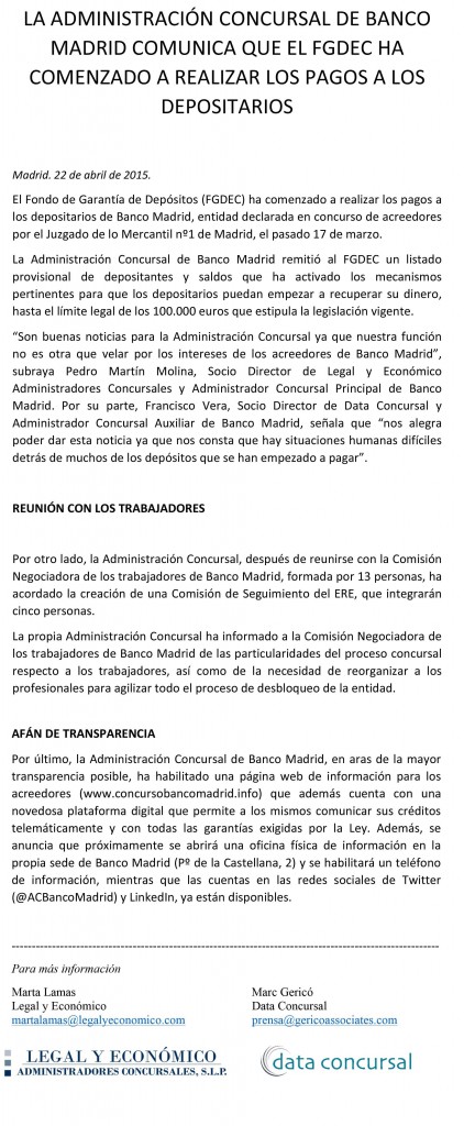 Microsoft Word - LA ADMINISTRACION CONCURSAL DE BANCO MADRID COM